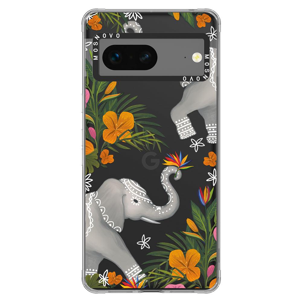 Tribal Elephant Phone Case - Google Pixel 7 Case - MOSNOVO