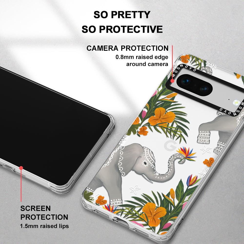 Tribal Elephant Phone Case - Google Pixel 7 Case - MOSNOVO