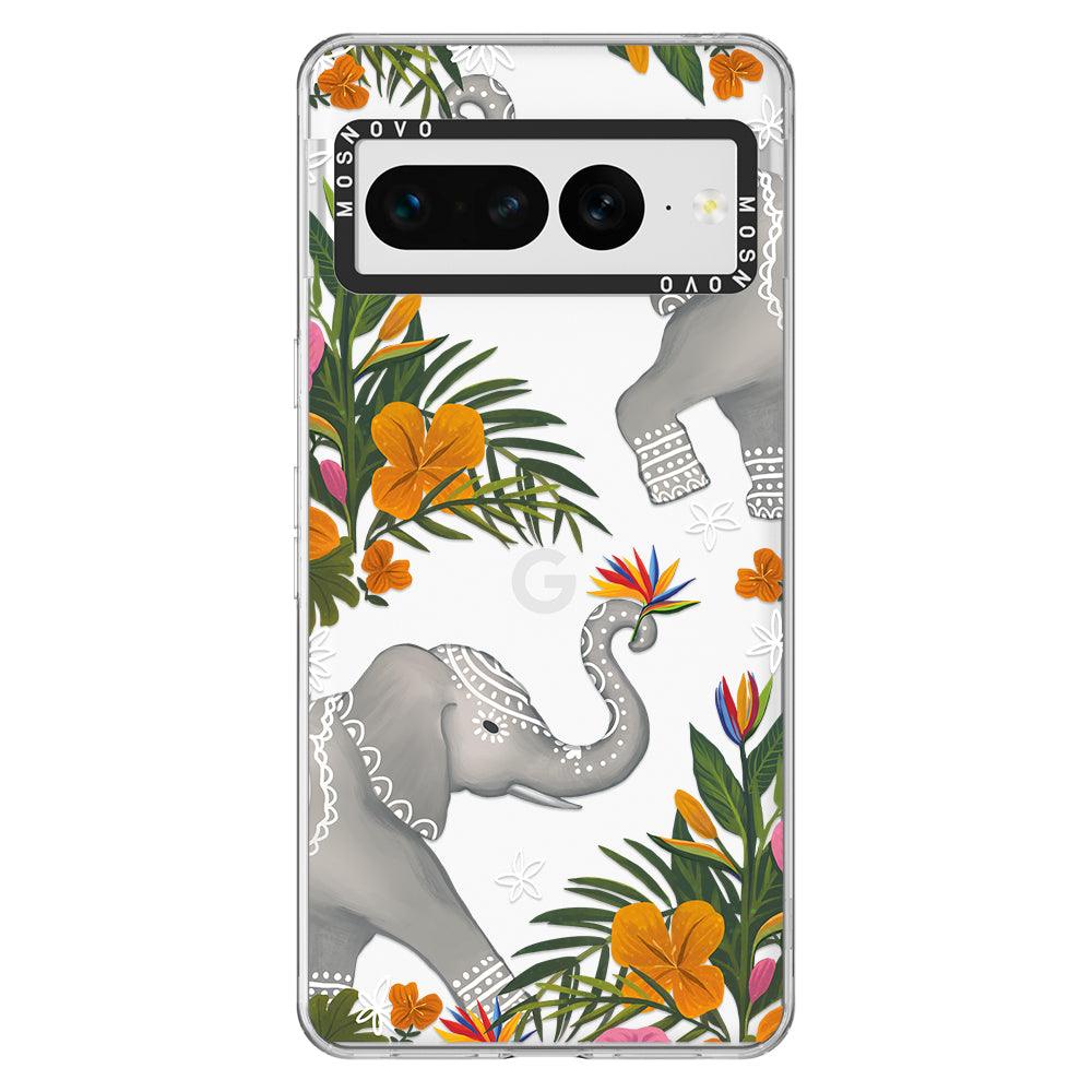 Tribal Elephant Phone Case - Google Pixel 7 Pro Case - MOSNOVO