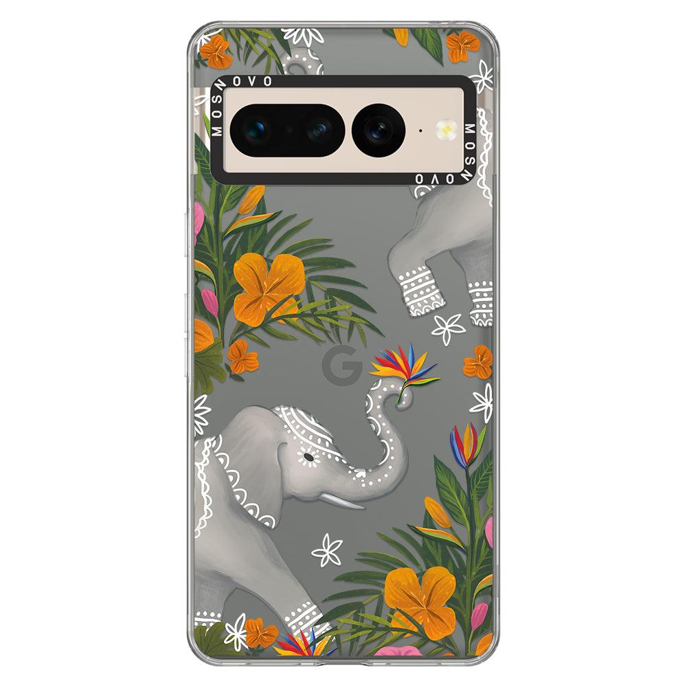 Tribal Elephant Phone Case - Google Pixel 7 Pro Case - MOSNOVO