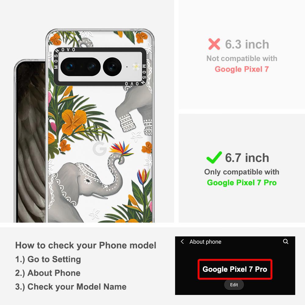 Tribal Elephant Phone Case - Google Pixel 7 Pro Case - MOSNOVO