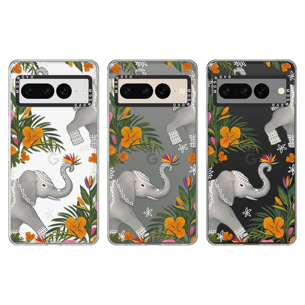 Tribal Elephant Phone Case - Google Pixel 7 Pro Case - MOSNOVO