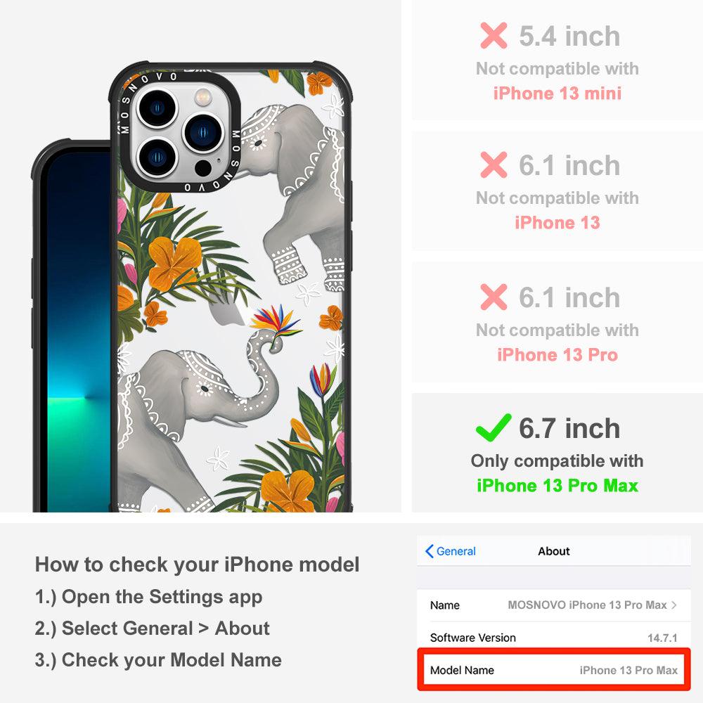 Elephant Phone Case - iPhone 13 Pro Max Case - MOSNOVO