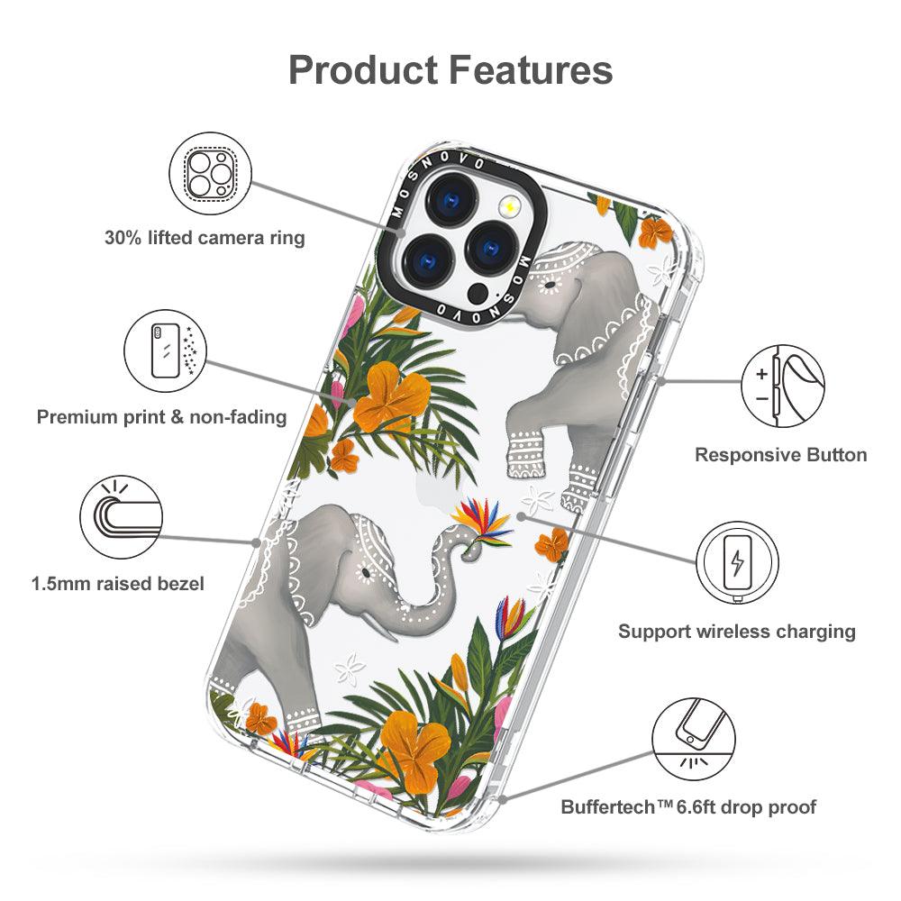 Elephant Phone Case - iPhone 13 Pro Max Case - MOSNOVO