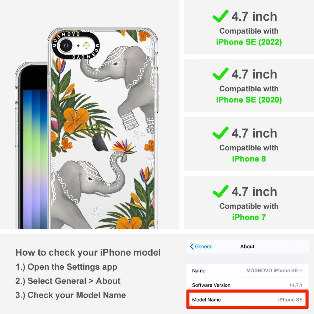 Elephant Phone Case - iPhone SE 2022 Case - MOSNOVO