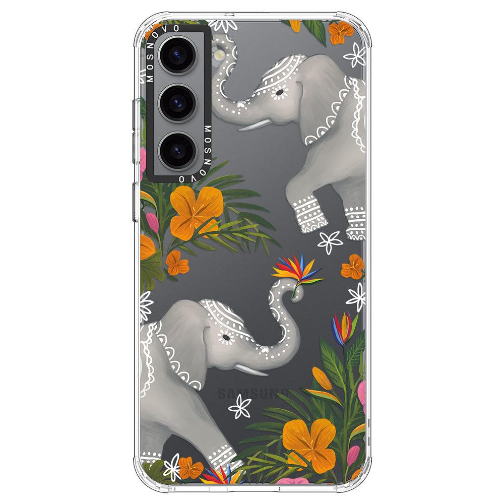 Tribal Elephant Phone Case - Samsung Galaxy S23 Plus Case - MOSNOVO