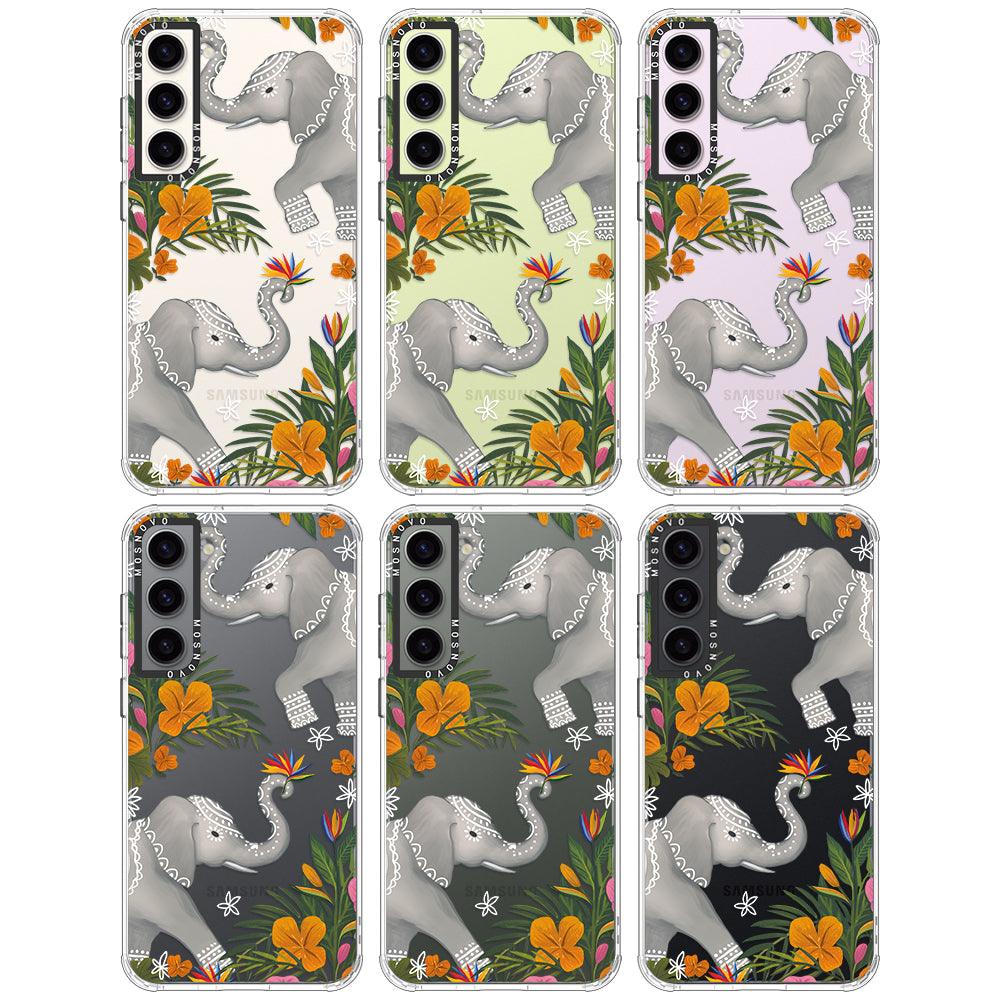 Tribal Elephant Phone Case - Samsung Galaxy S23 Plus Case - MOSNOVO