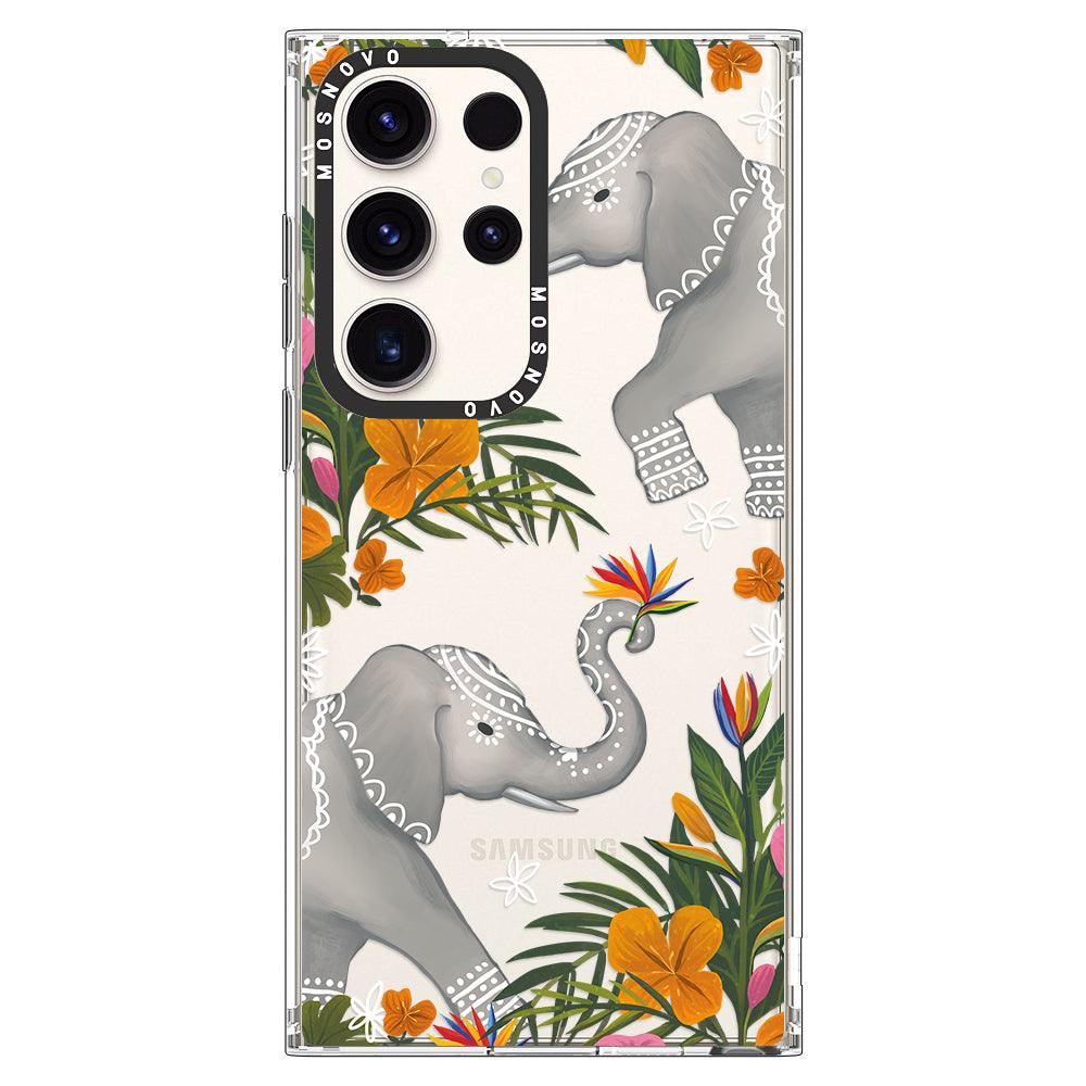 Tribal Elephant Phone Case - Samsung Galaxy S23 Ultra Case - MOSNOVO