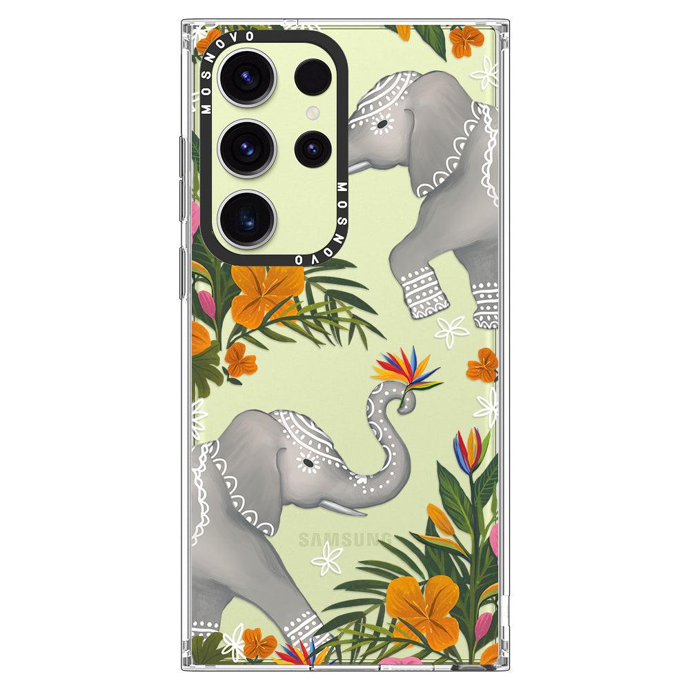 Tribal Elephant Phone Case - Samsung Galaxy S23 Ultra Case - MOSNOVO