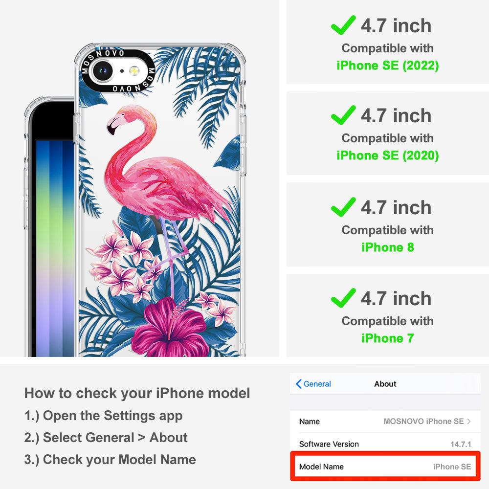 Tropical Flamingo Phone Case - iPhone 8 Case - MOSNOVO