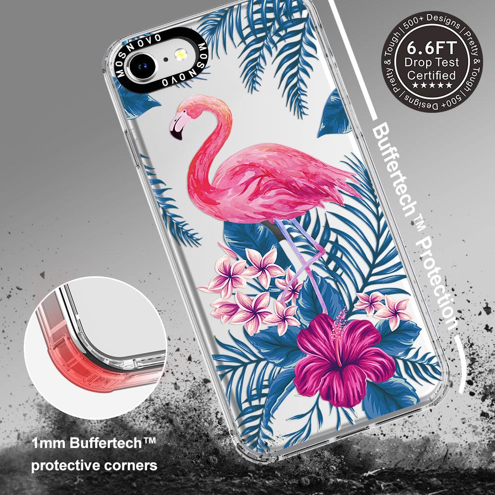 Tropical Flamingo Phone Case - iPhone 8 Case - MOSNOVO