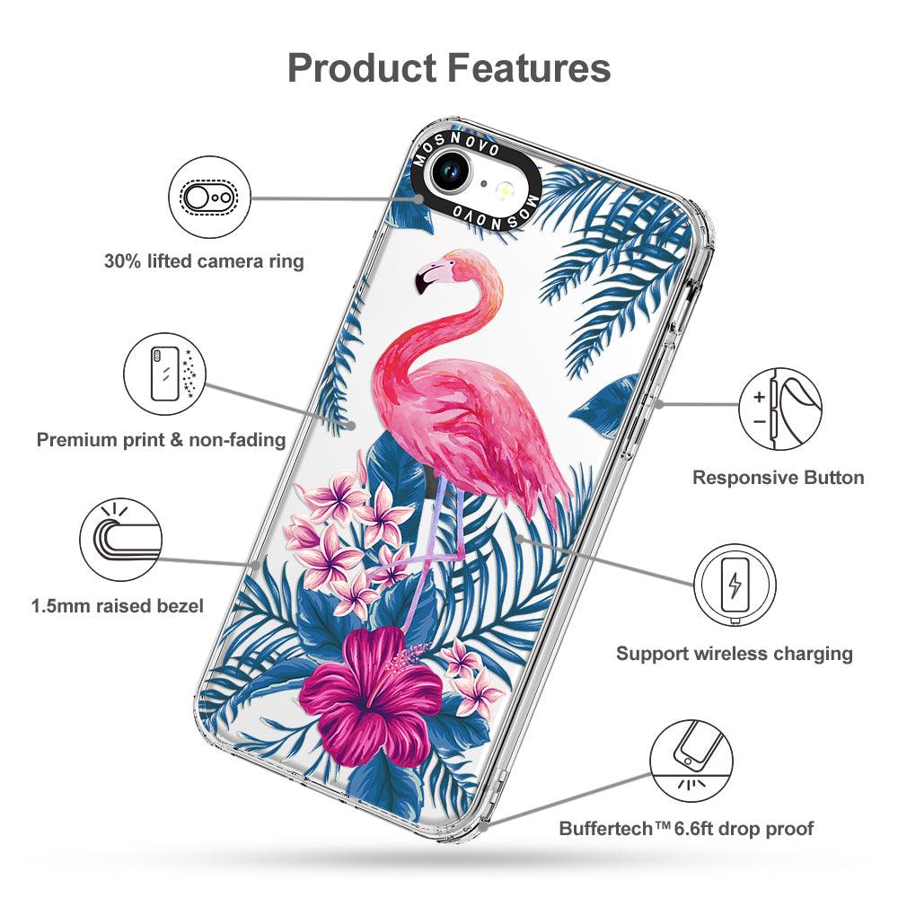 Tropical Flamingo Phone Case - iPhone 8 Case - MOSNOVO