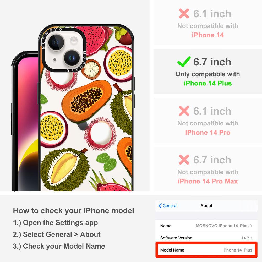 Tropical Fruit Phone Case - iPhone 14 Plus Case - MOSNOVO
