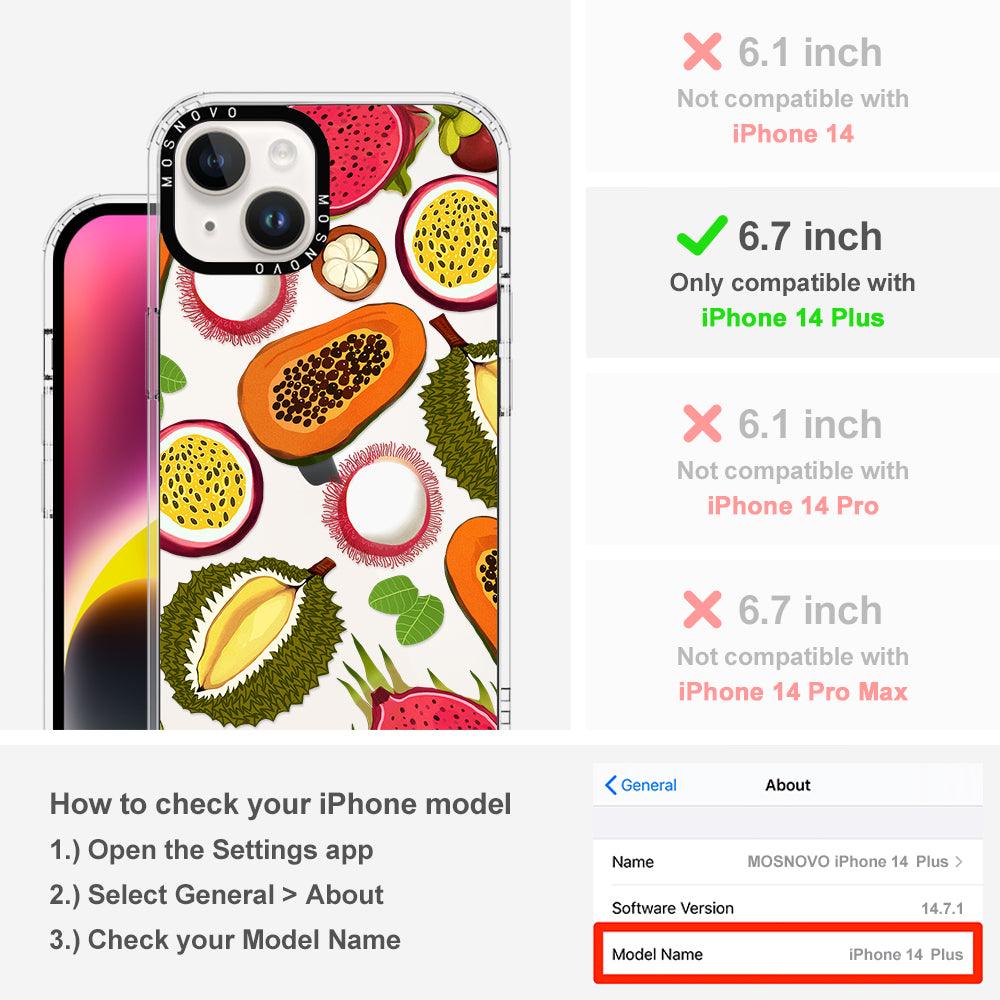 Tropical Fruit Phone Case - iPhone 14 Plus Case - MOSNOVO