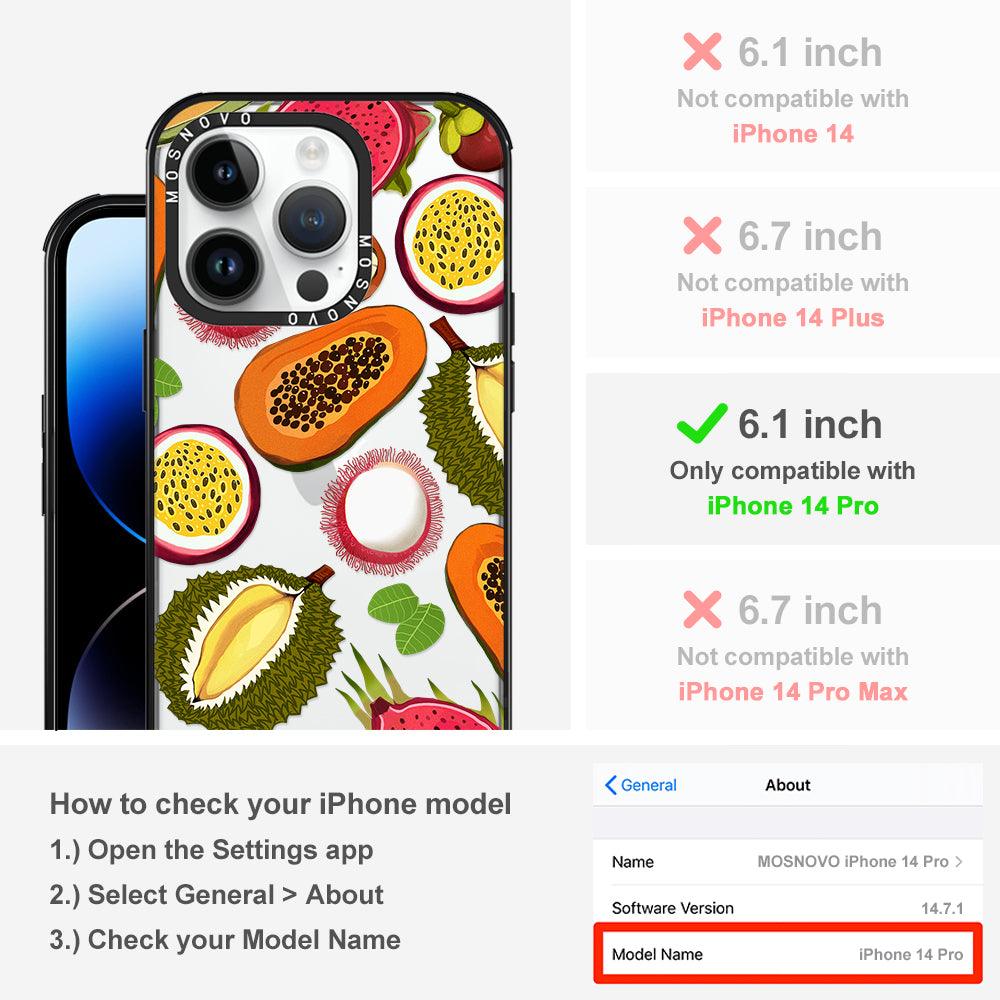 Tropical Fruit Phone Case - iPhone 14 Pro Case - MOSNOVO