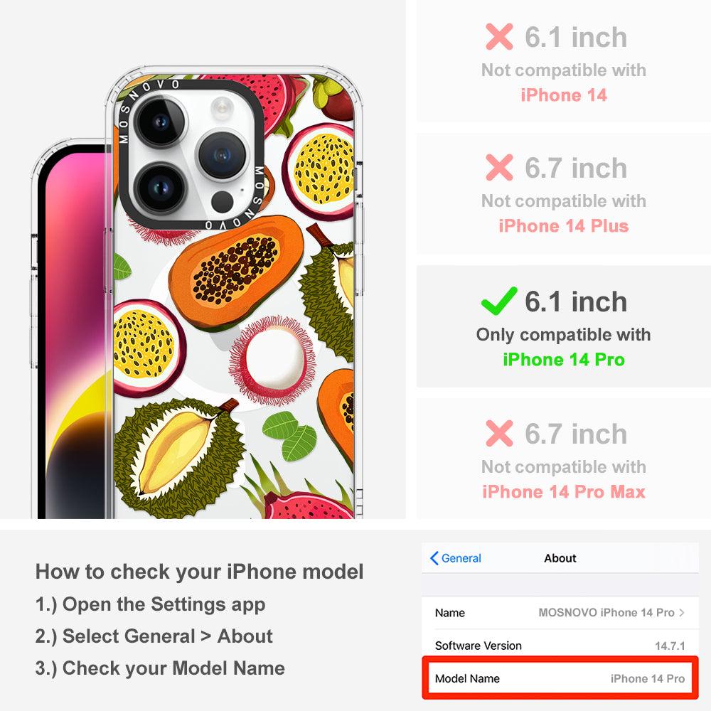 Tropical Fruit Phone Case - iPhone 14 Pro Case - MOSNOVO