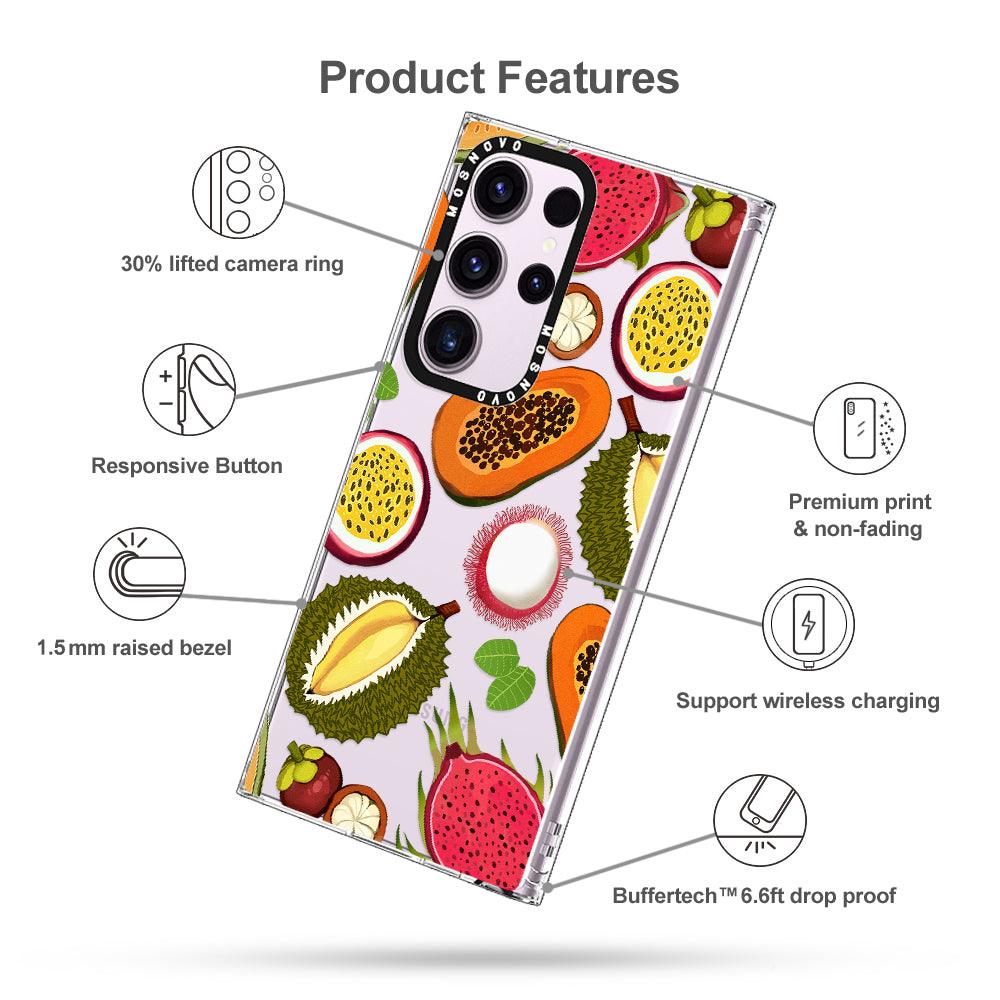 Tropical Fruits Phone Case - Samsung Galaxy S23 Ultra Case - MOSNOVO