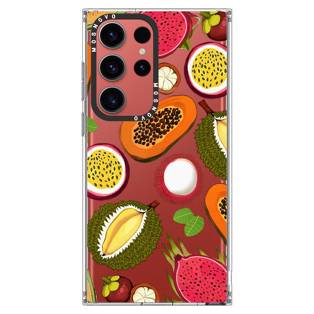 Tropical Fruits Phone Case - Samsung Galaxy S23 Ultra Case - MOSNOVO