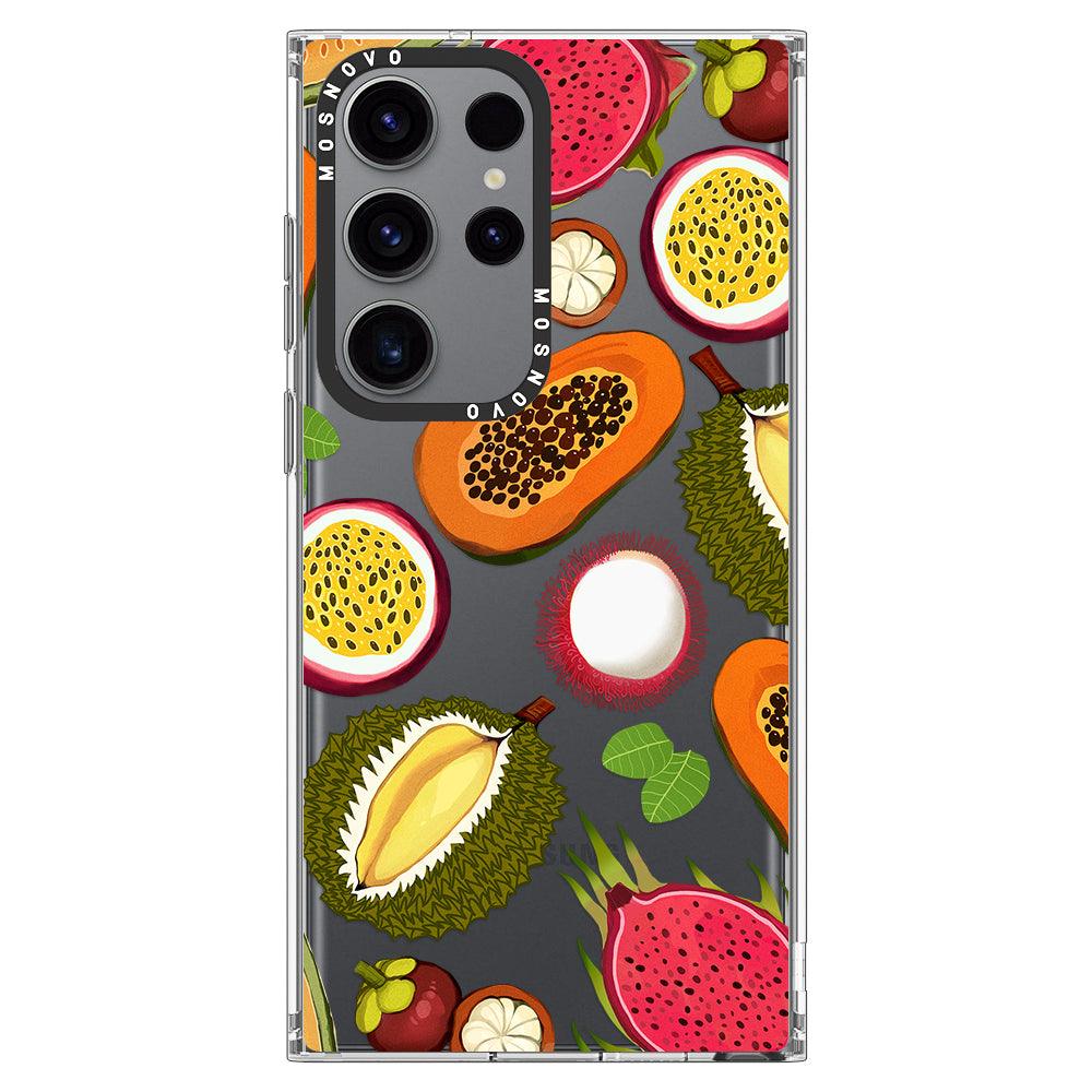 Tropical Fruits Phone Case - Samsung Galaxy S23 Ultra Case - MOSNOVO