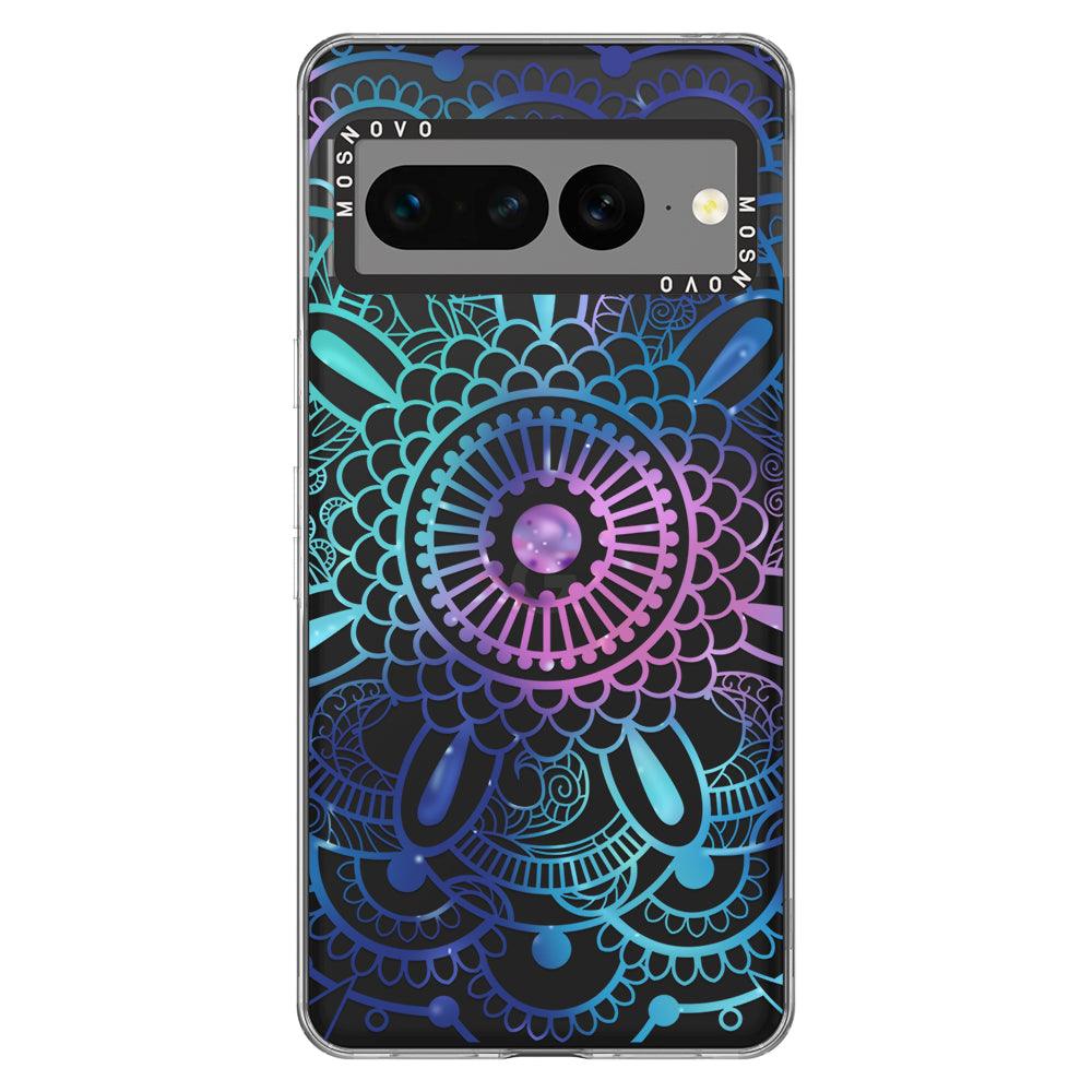 Violet Blue Mandala Phone Case - Google Pixel 7 Pro Case - MOSNOVO