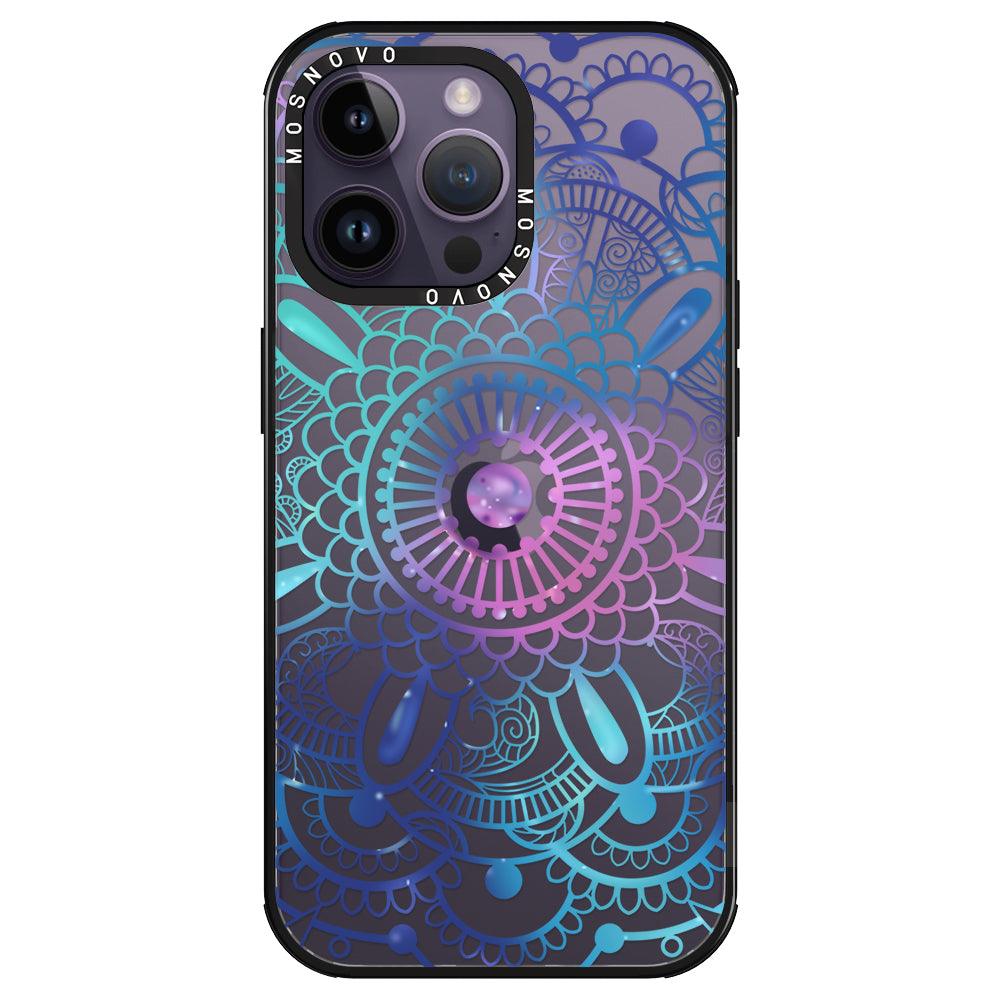 Violet Blue Mandala Phone Case - iPhone 14 Pro Max Case - MOSNOVO