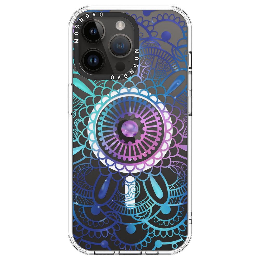 Violet Blue Mandala Phone Case - iPhone 14 Pro Max Case - MOSNOVO