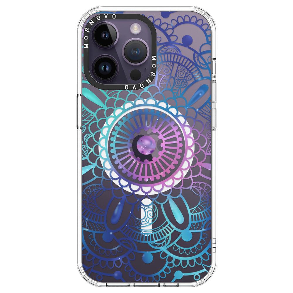 Violet Blue Mandala Phone Case - iPhone 14 Pro Max Case - MOSNOVO