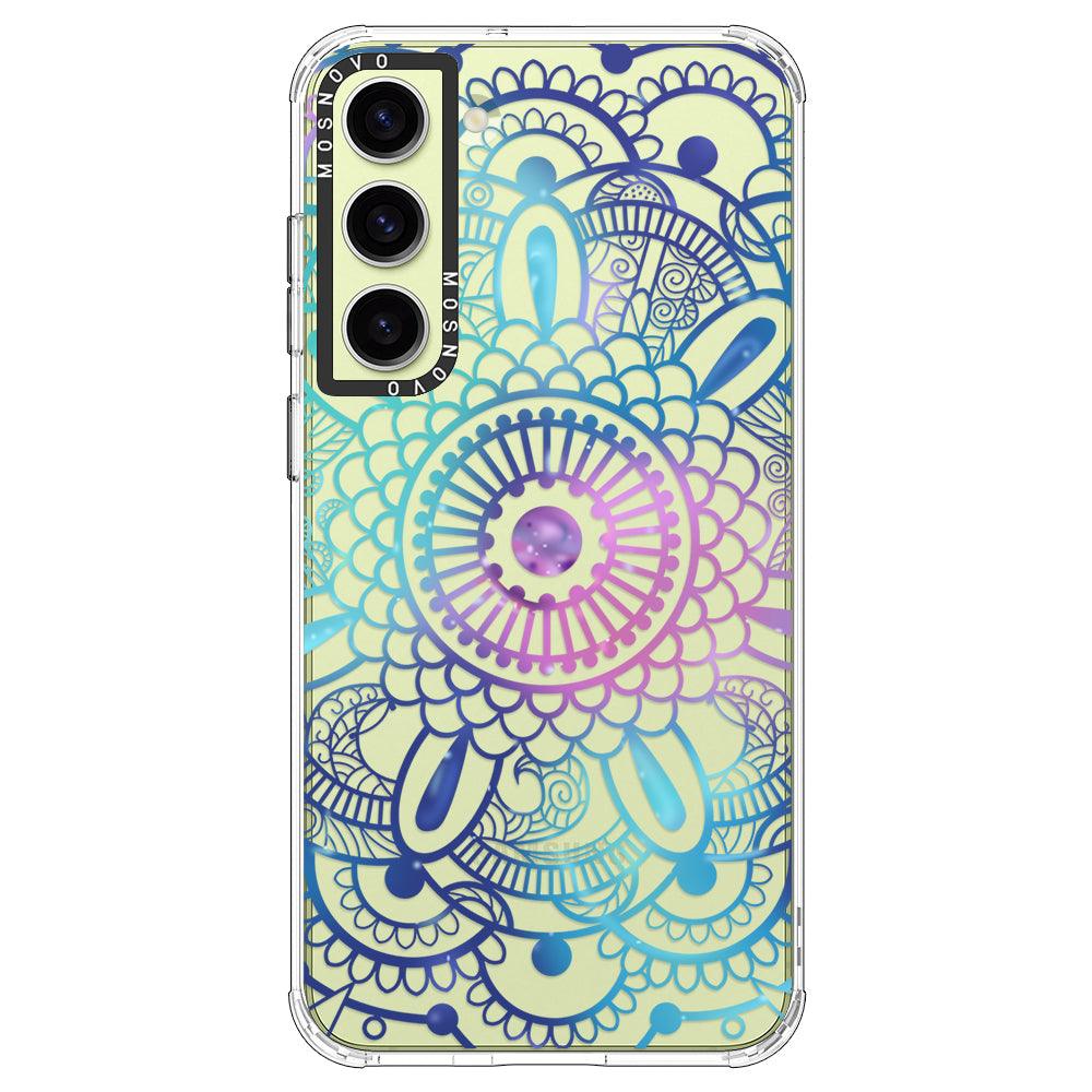 Violet Blue Mandala Phone Case - Samsung Galaxy S23 Case - MOSNOVO