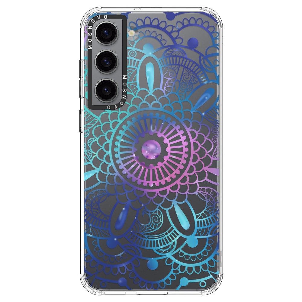 Violet Blue Mandala Phone Case - Samsung Galaxy S23 Case - MOSNOVO