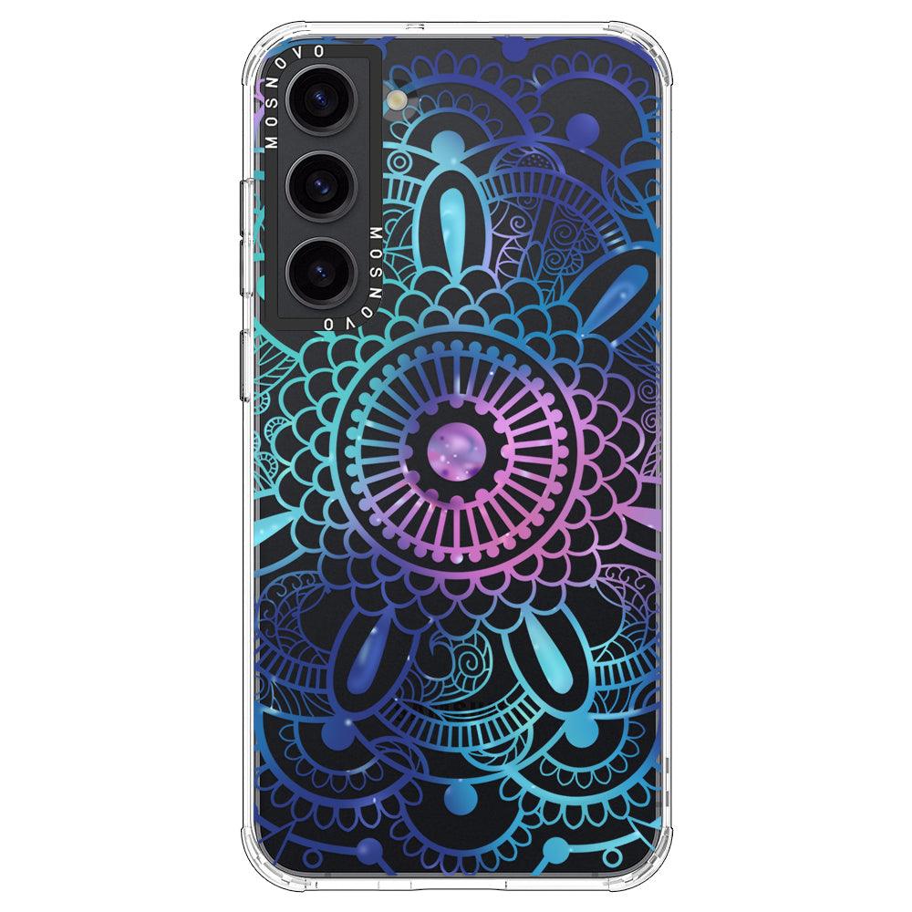 Violet Blue Mandala Phone Case - Samsung Galaxy S23 Case - MOSNOVO