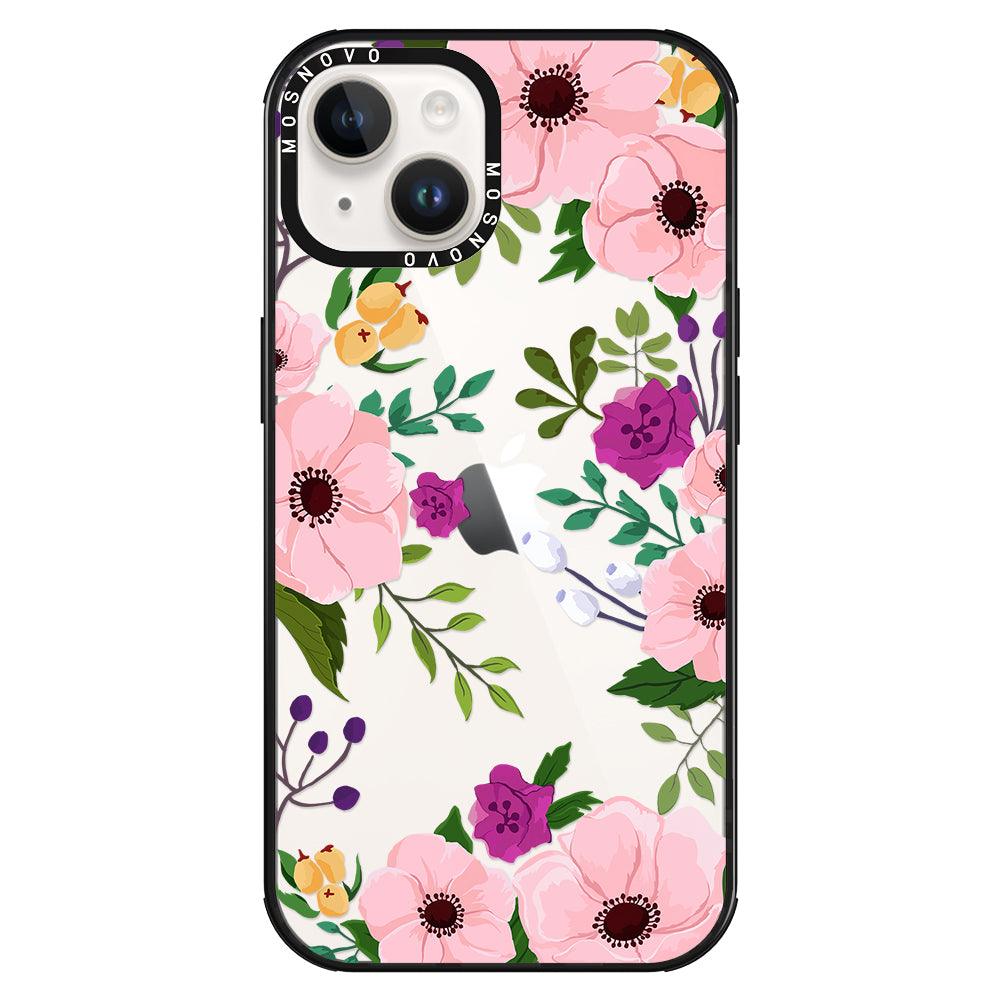 Watercolor Floral Phone Case - iPhone 14 Case - MOSNOVO