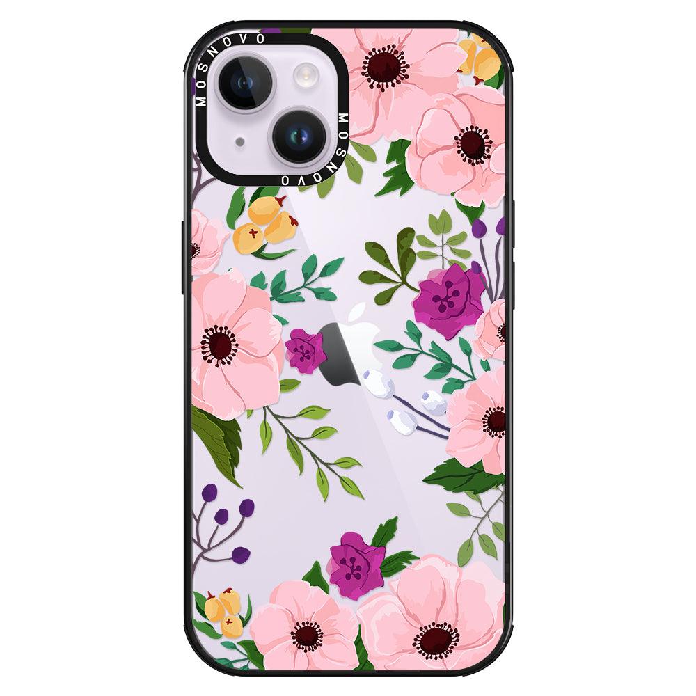 Watercolor Floral Phone Case - iPhone 14 Case - MOSNOVO