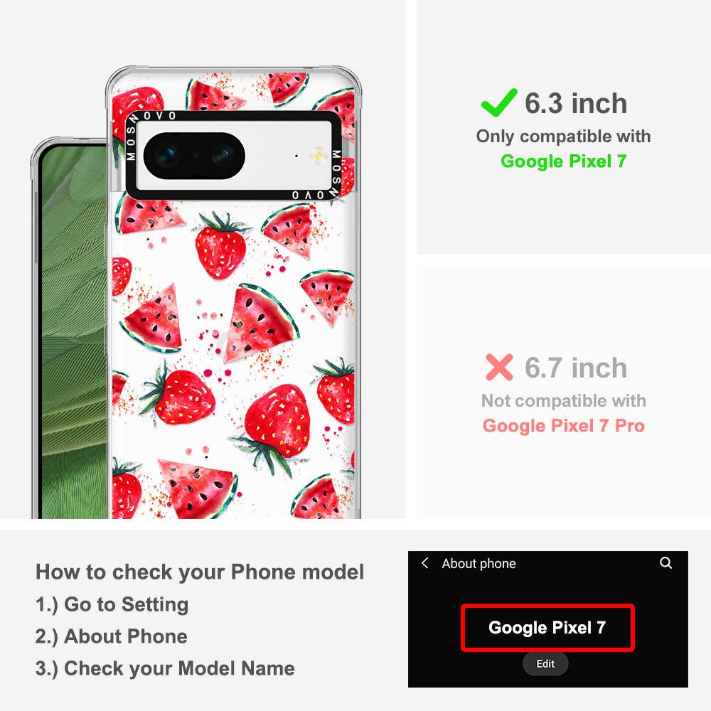 Watermelon Strawberry Phone Case - Google Pixel 7 Case - MOSNOVO