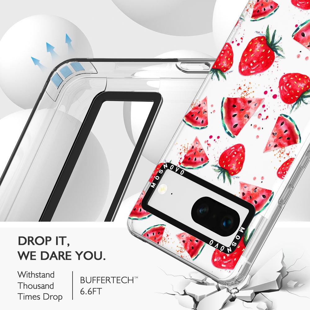 Watermelon Strawberry Phone Case - Google Pixel 7 Case - MOSNOVO