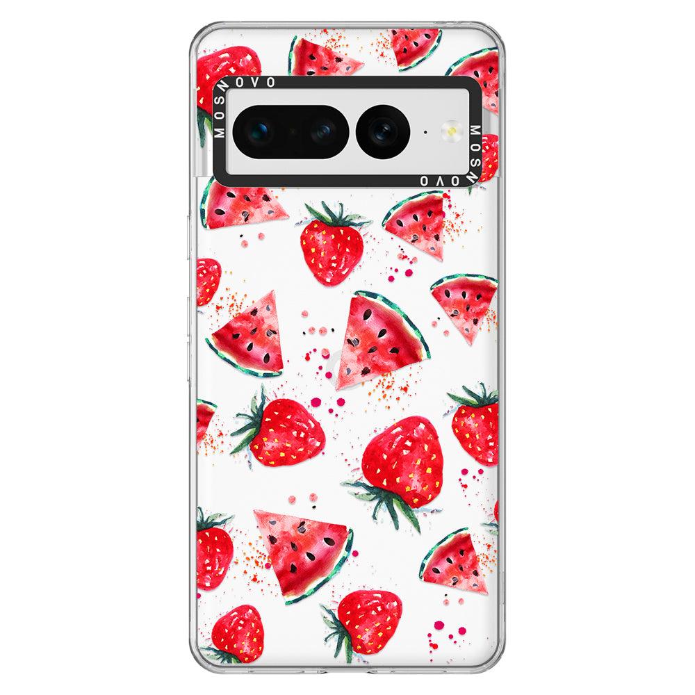 Watermelon Strawberry Phone Case - Google Pixel 7 Pro Case - MOSNOVO