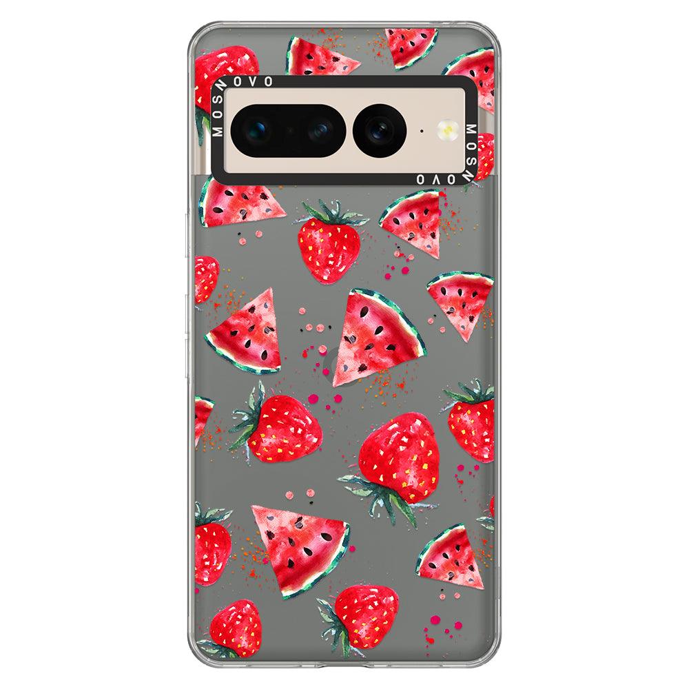 Watermelon Strawberry Phone Case - Google Pixel 7 Pro Case - MOSNOVO