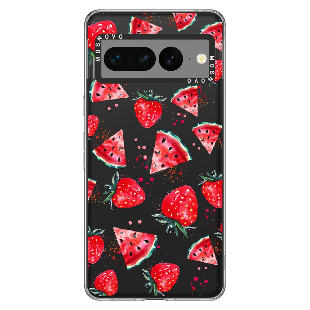 Watermelon Strawberry Phone Case - Google Pixel 7 Pro Case - MOSNOVO