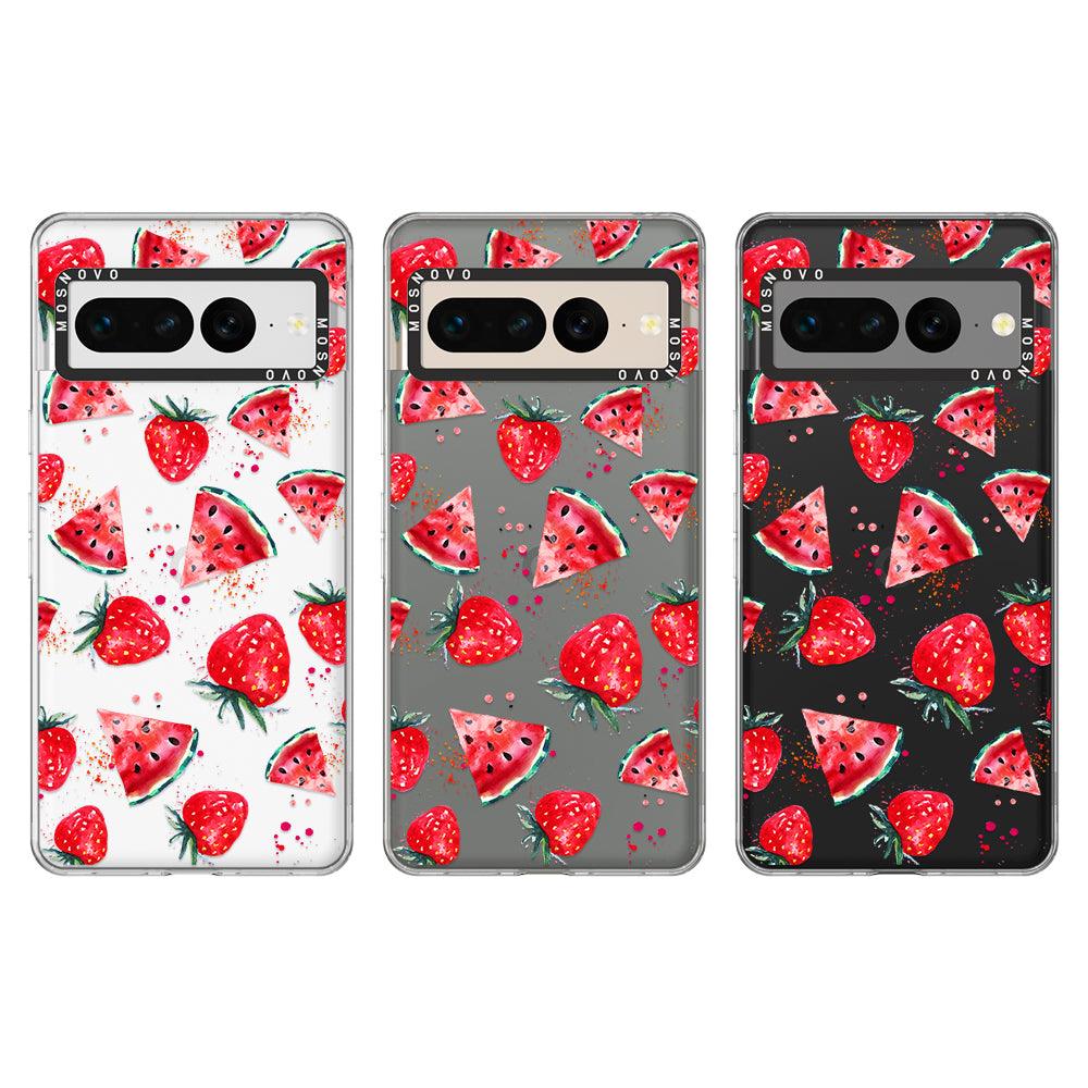 Watermelon Strawberry Phone Case - Google Pixel 7 Pro Case - MOSNOVO