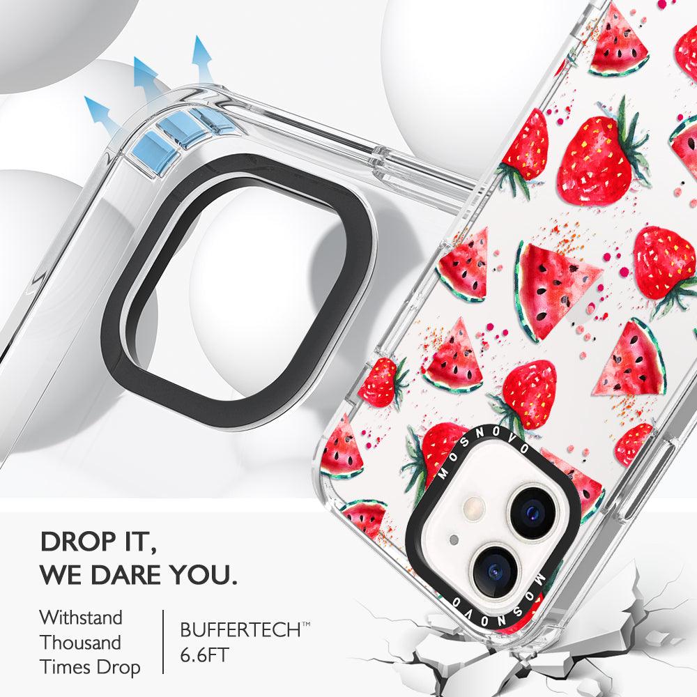 Watermelon Strawberry Phone Case - iPhone 12 Case - MOSNOVO