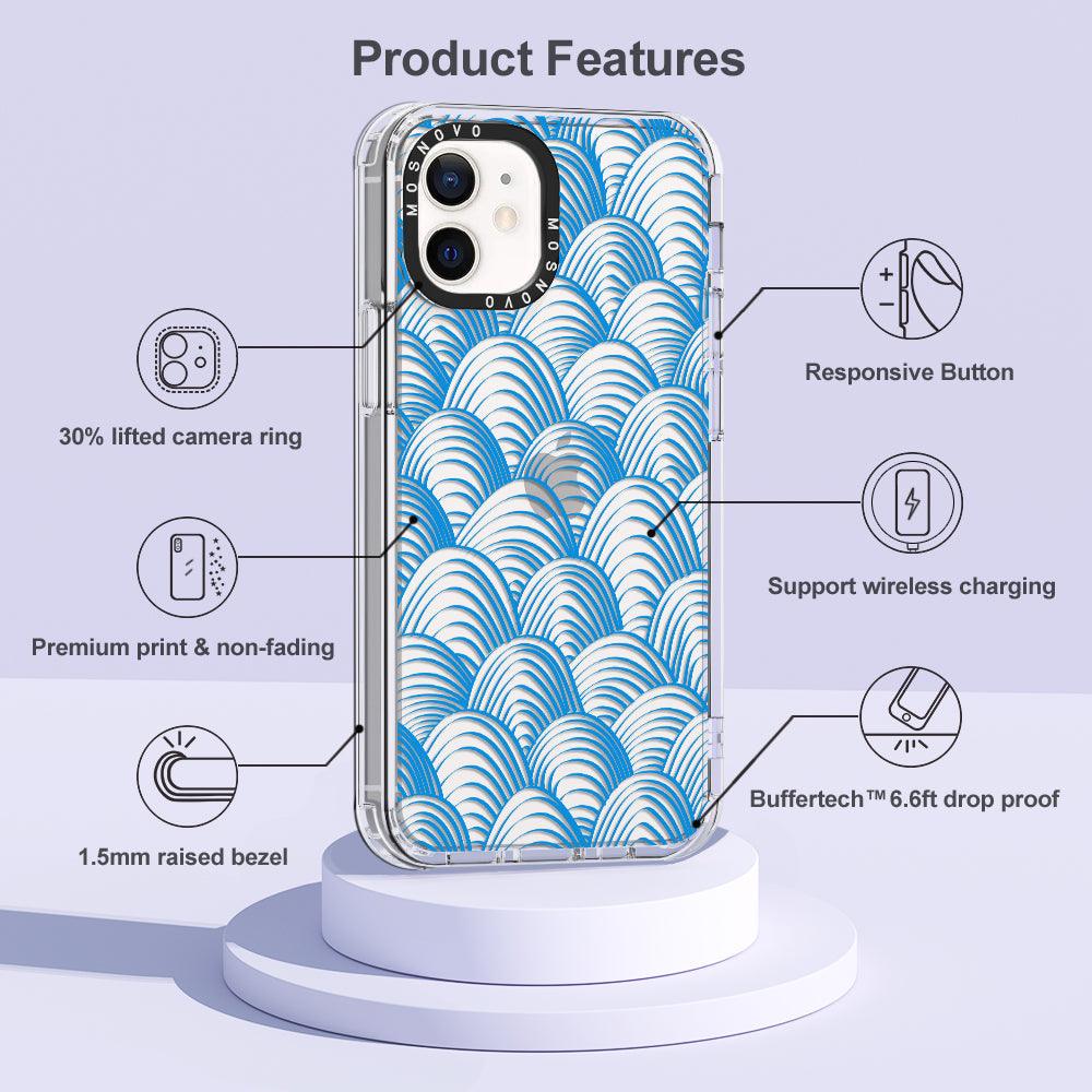 Wavy Wave Phone Case - iPhone 12 Case - MOSNOVO