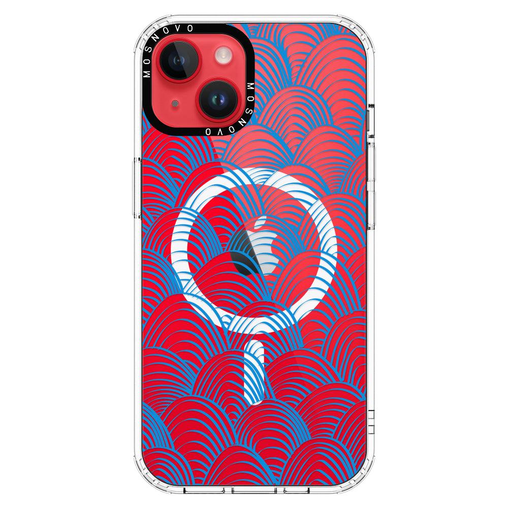 Wavy Wave Phone Case - iPhone 14 Plus Case - MOSNOVO