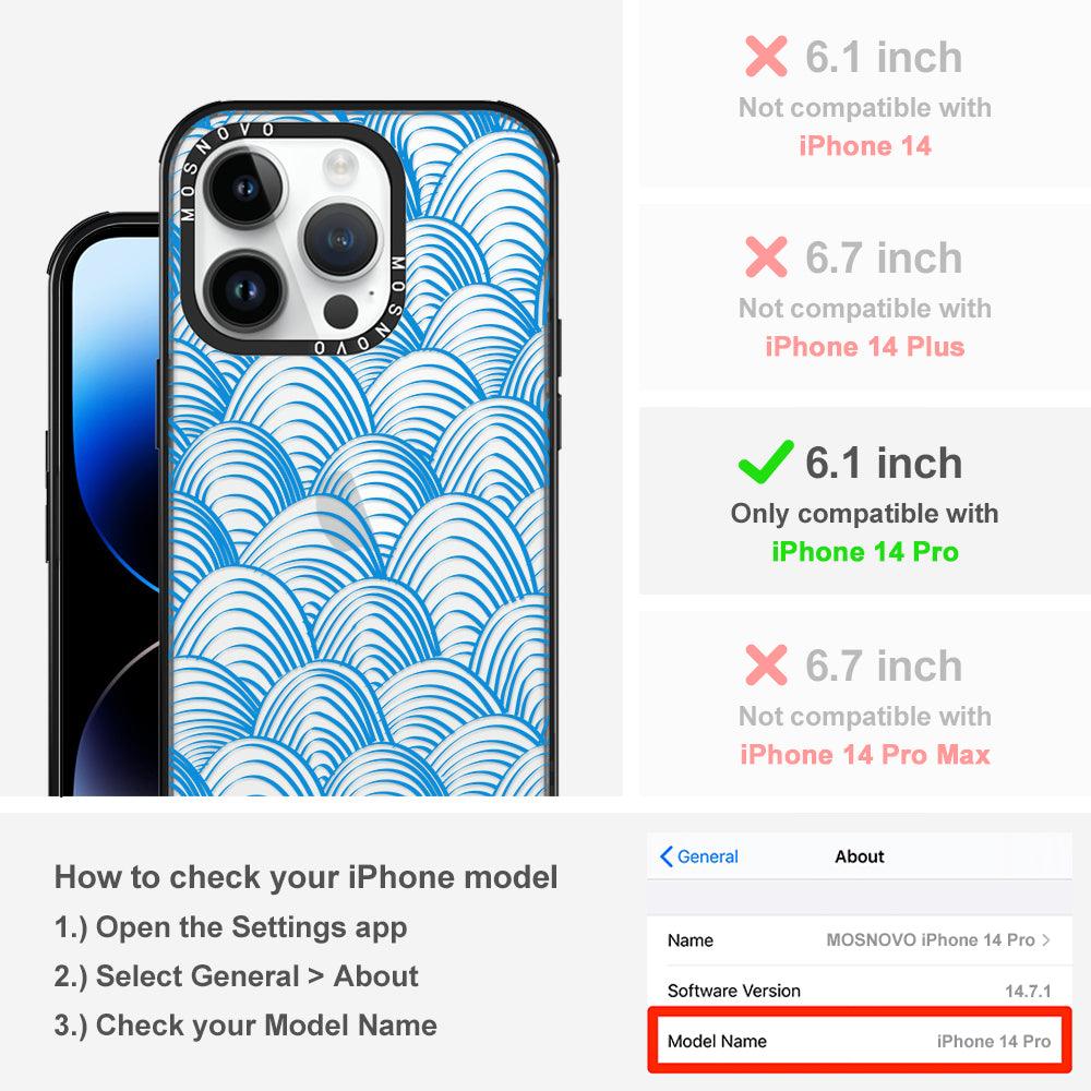 Wavy Wave Phone Case - iPhone 14 Pro Case - MOSNOVO