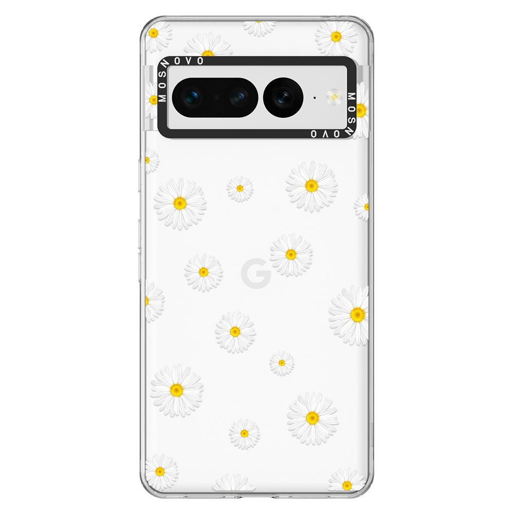 White Daisy Phone Case - Google Pixel 7 Pro Case - MOSNOVO