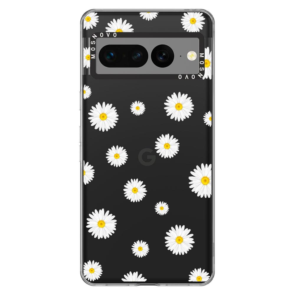 White Daisy Phone Case - Google Pixel 7 Pro Case - MOSNOVO