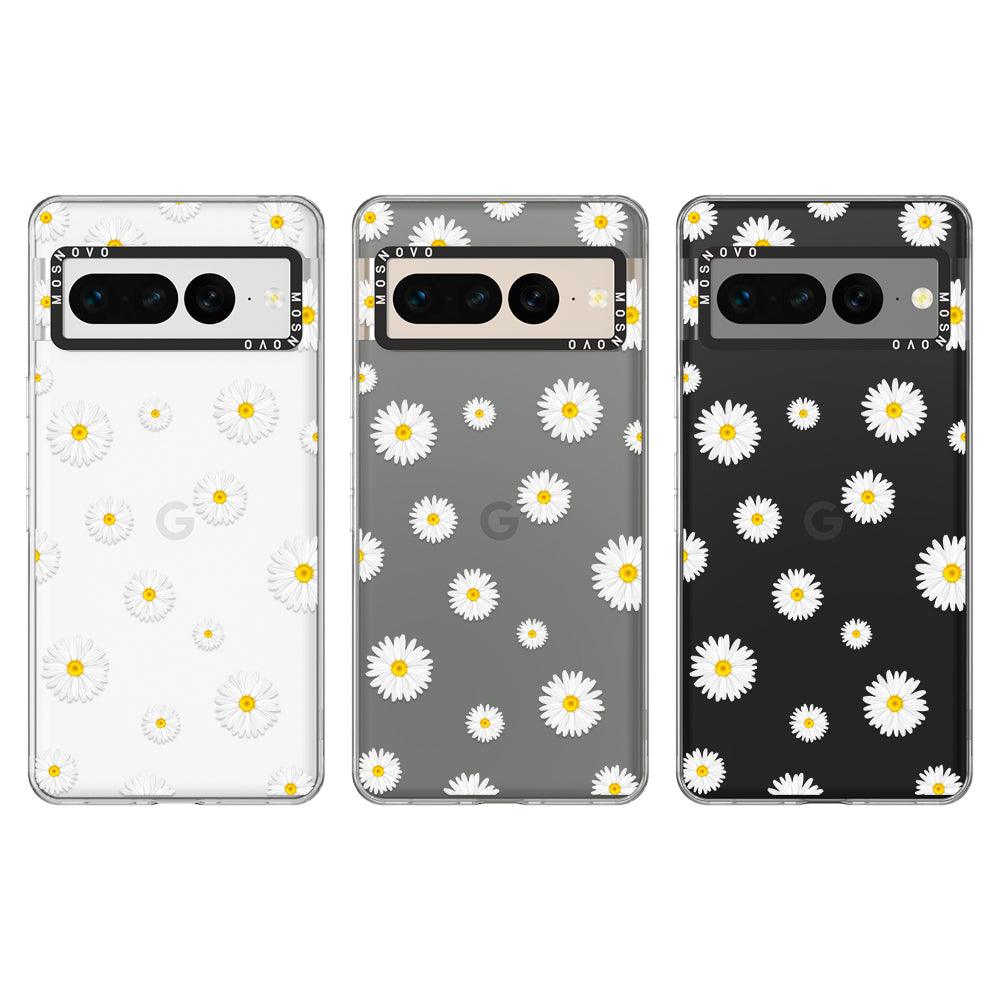 White Daisy Phone Case - Google Pixel 7 Pro Case - MOSNOVO