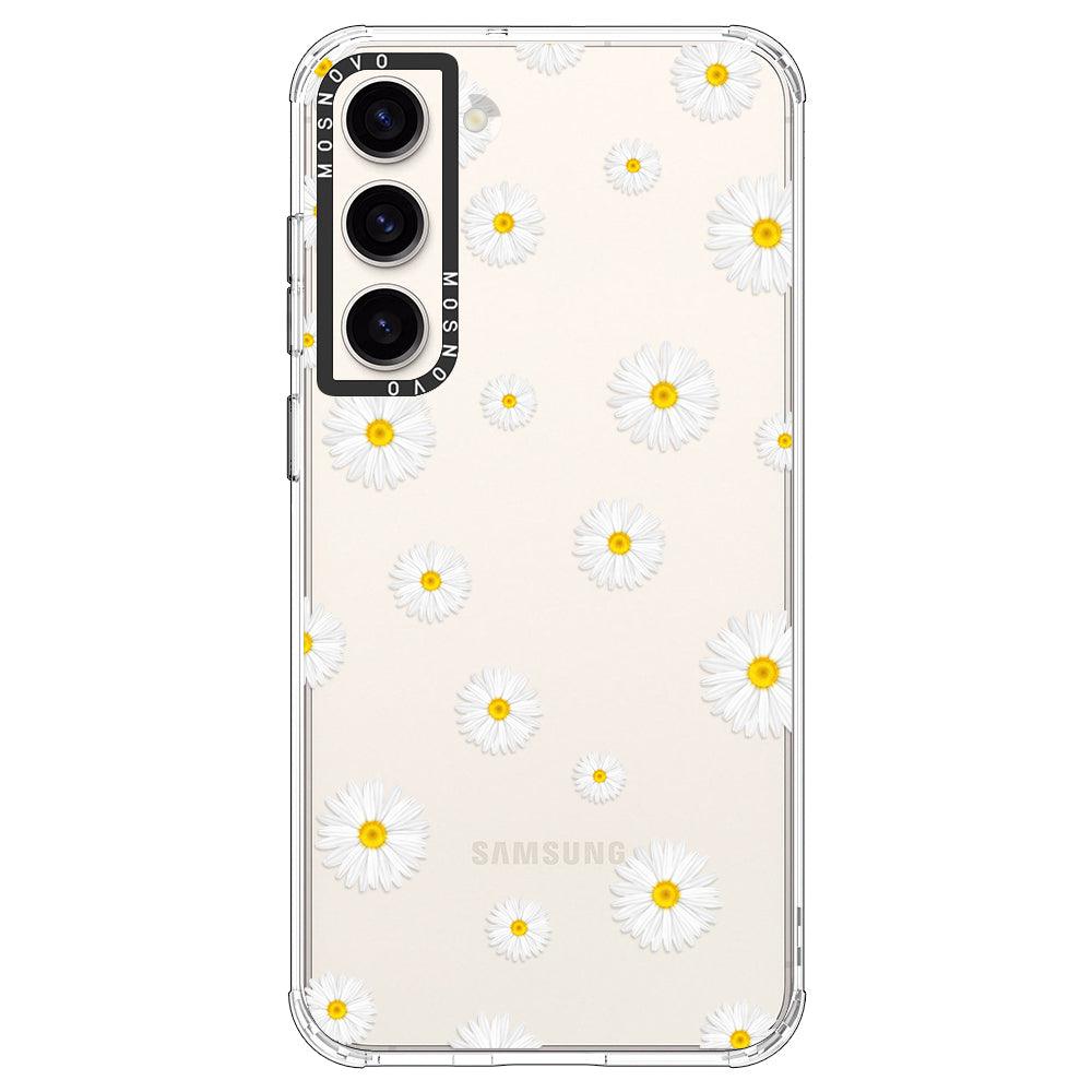 Daisy Floral Flower Phone Case - Samsung Galaxy S23 Case - MOSNOVO