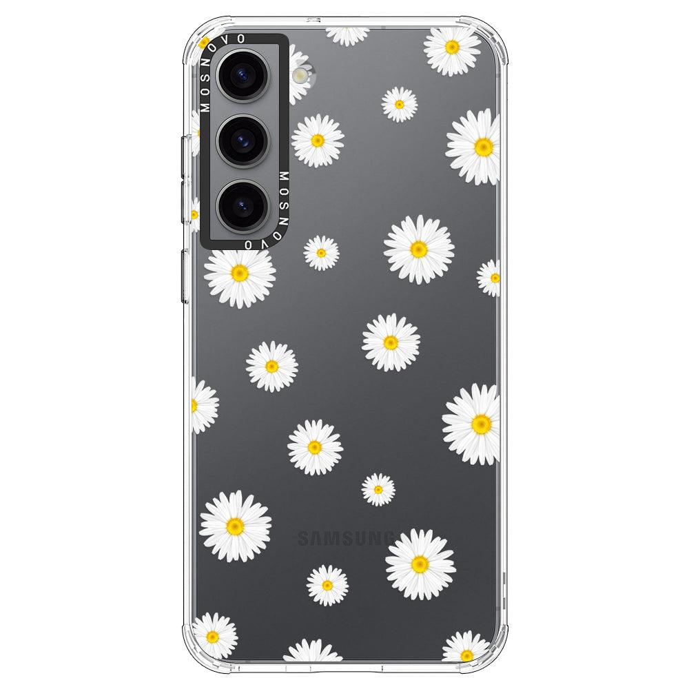 Daisy Floral Flower Phone Case - Samsung Galaxy S23 Case - MOSNOVO