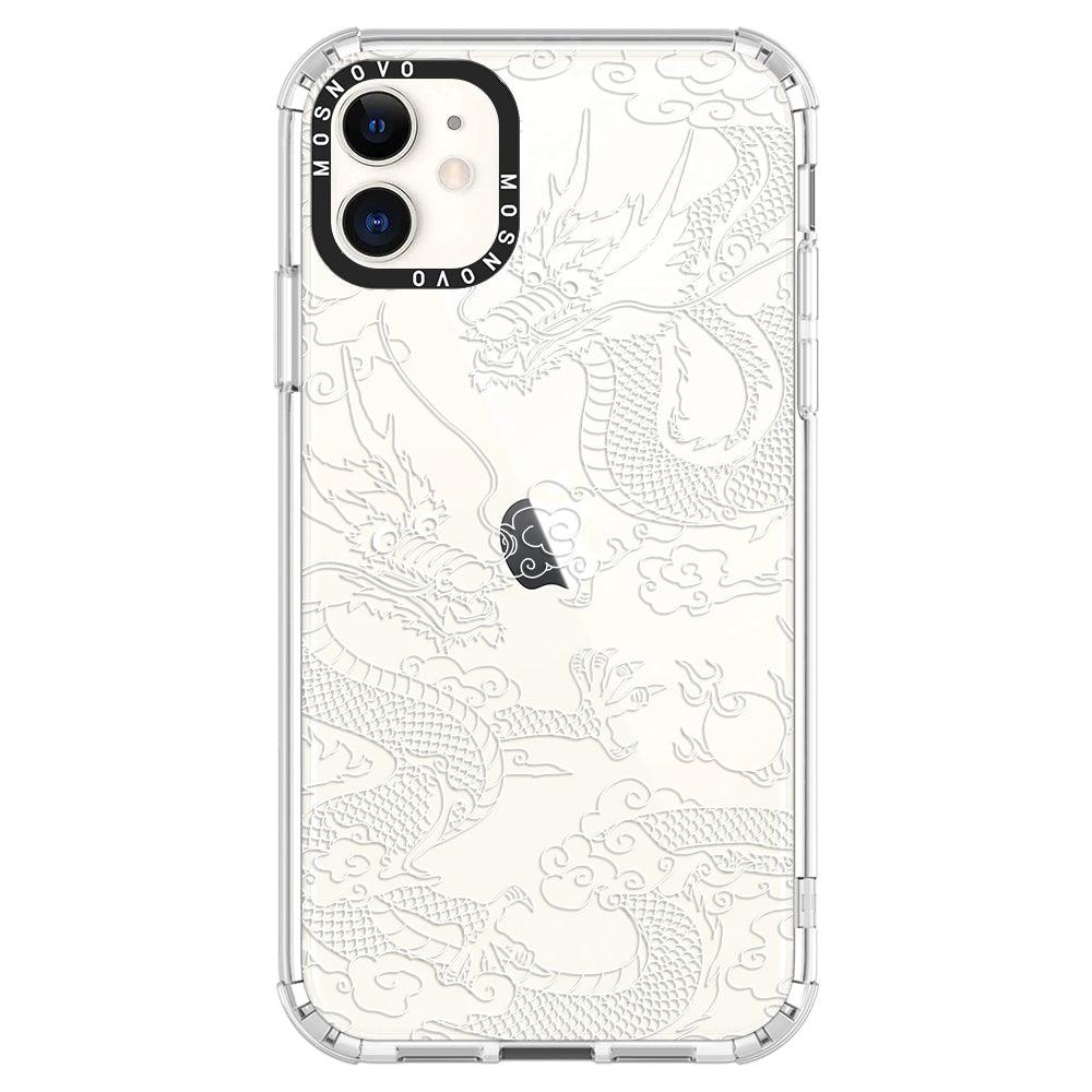 White Dragon Phone Case - iPhone 11 Case - MOSNOVO