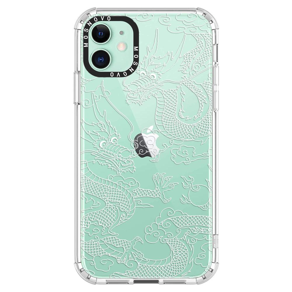 White Dragon Phone Case - iPhone 11 Case - MOSNOVO