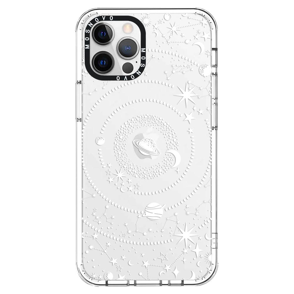 White Galaxy Phone Case - iPhone 12 Pro Max Case - MOSNOVO